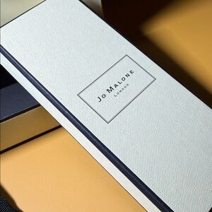 Jo Malone Cream and Black Accessory Box and Paper Bag